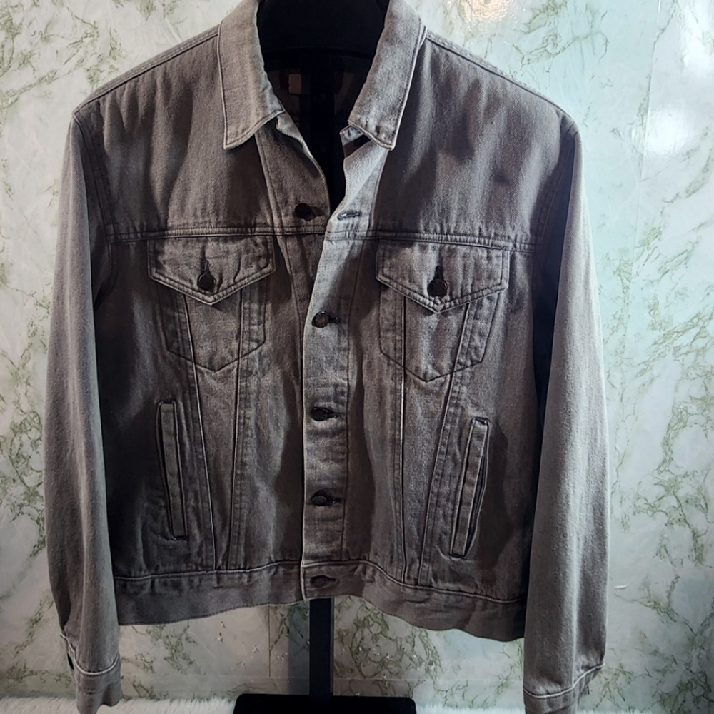 LUCKY STAR Light Gray Denim Jacket